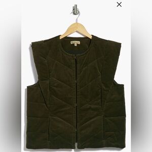 NWT Quilted Corduroy Vest